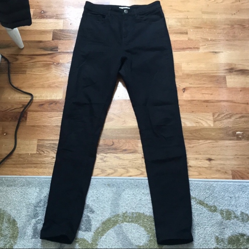 H&M black high waisted skinny jeans